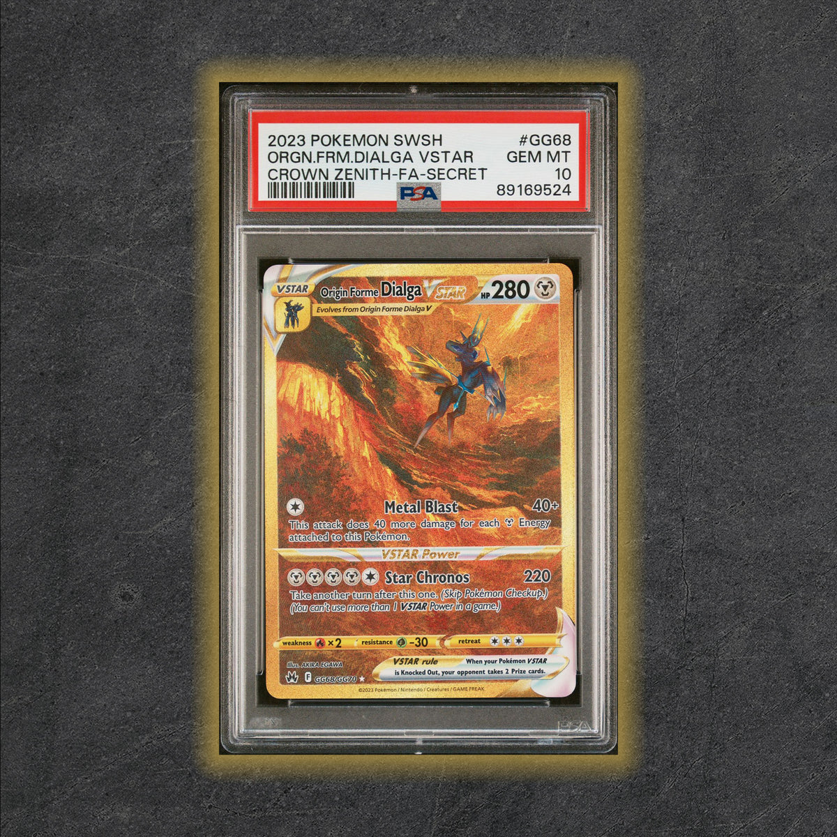 Pokemon psa 10 Origin Forme Dialga Vstar Secret offers Rare GG68/GG70