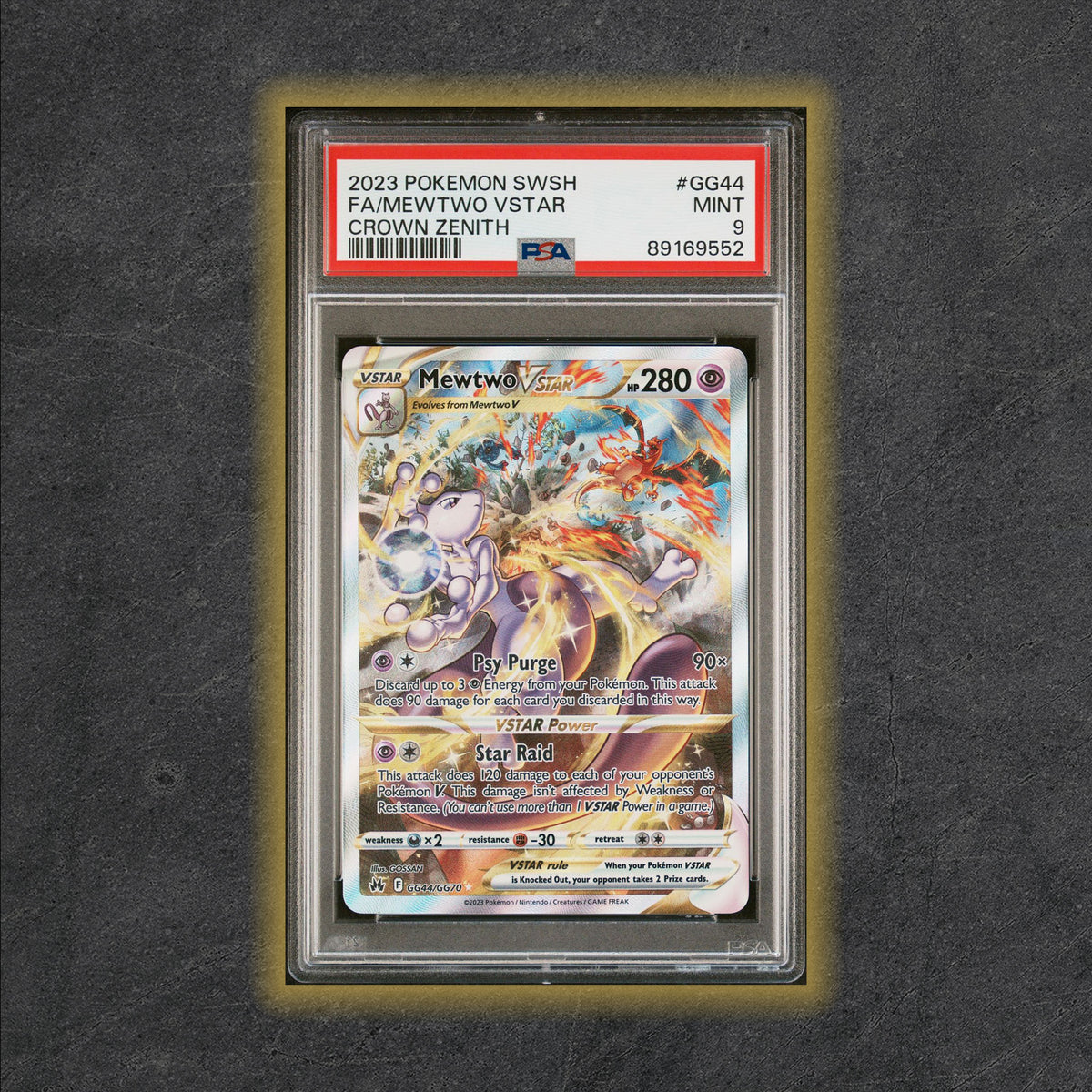 PSA 9 Mewtwo VSTAR (GG44/GG70) [Crown Zenith] – Heaps Good Cards