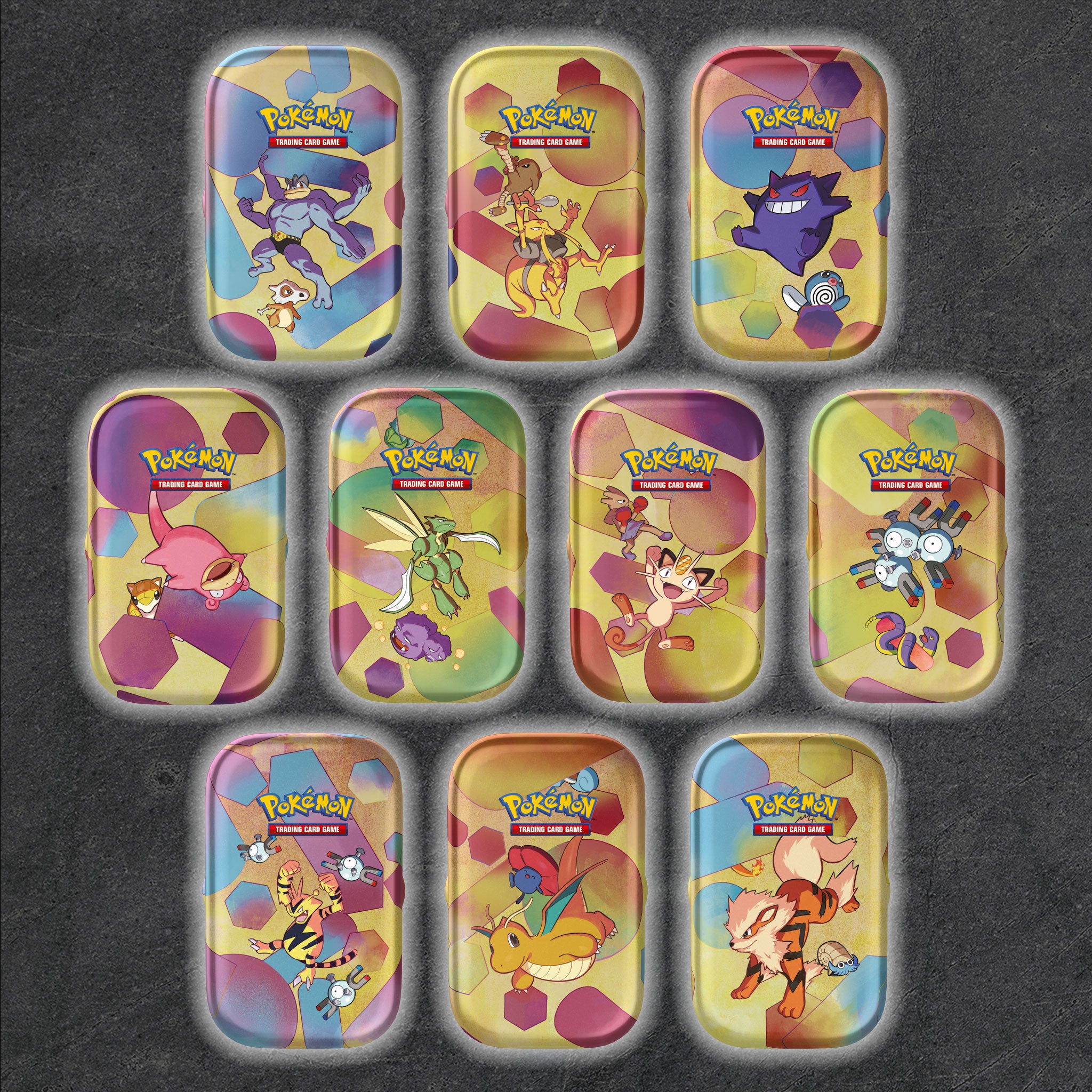 Pokemon 151 Mini Tins - Sealed Display - Complete Set of 10